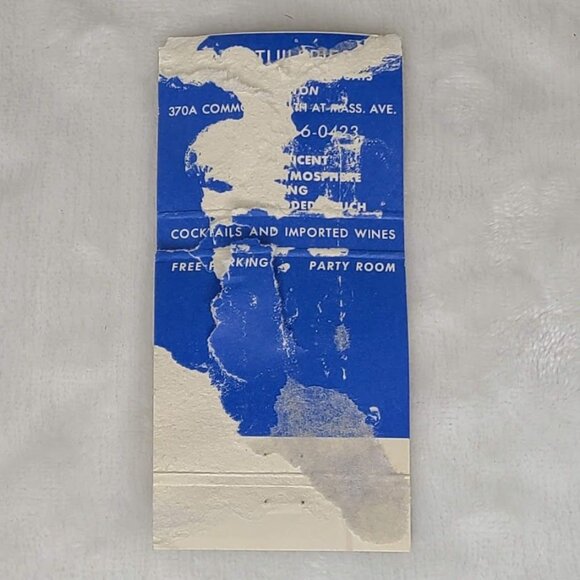 Front Strike Matchbook Cover Les Tuileries Boston MA - Picture 5 of 5
